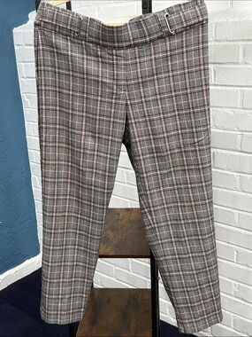 Women’s Gray Plaid Dress Pants